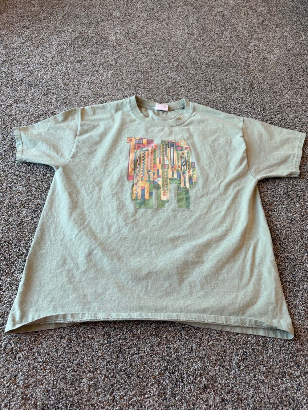 Frank Lloyd Wright Foundation Saguaro Forms Cactus Flowers Graphic Tee Large